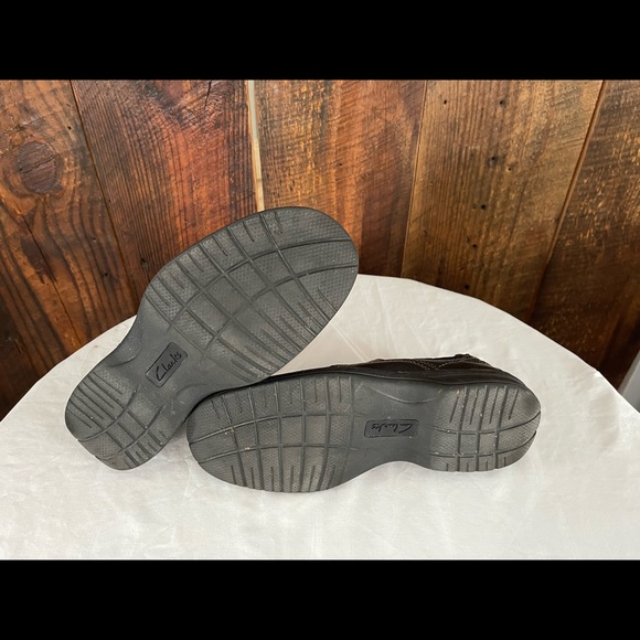 Clarks collections Black slip on mens size 9.5 loafer - Picture 2 of 8